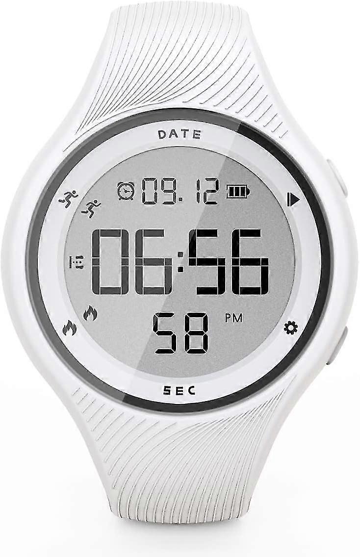 2024 New Digital Waterproof Pedometer Watch, Non-bluetooth Fitness Tracker, Step Counter, Distance, Vibrating-Yvan