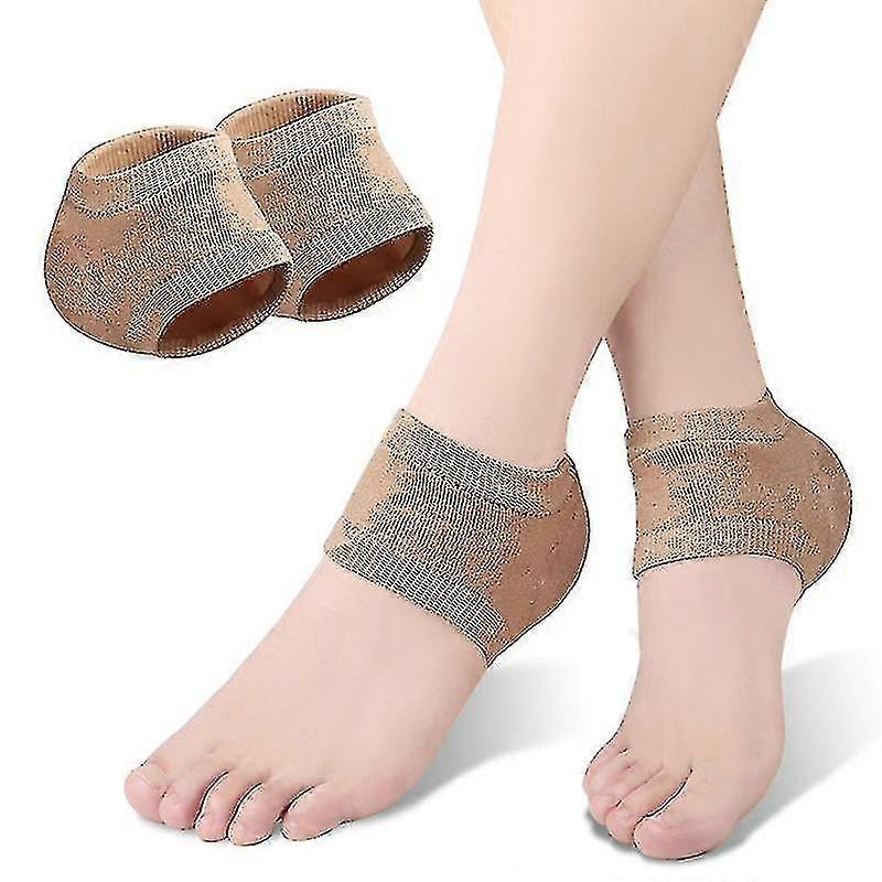 Gel Silicone Heel Protector Sleeve Heel Pads Heel Cups Plantar Fasciitis Support