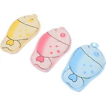 3Pcs Bath Wipe Bath Scrubber Baby Shower Towel Facial Cleansing Towel Towels