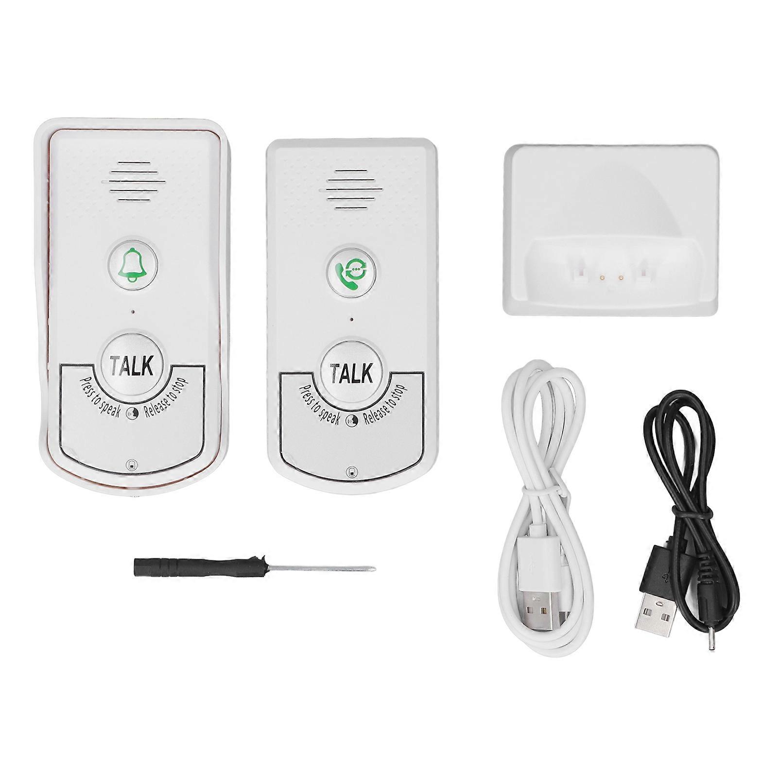 Intercom Doorbell 2 Way 1 V 1 Wireless Waterproof Electronic Doorbell with Light Indicator NO.9397