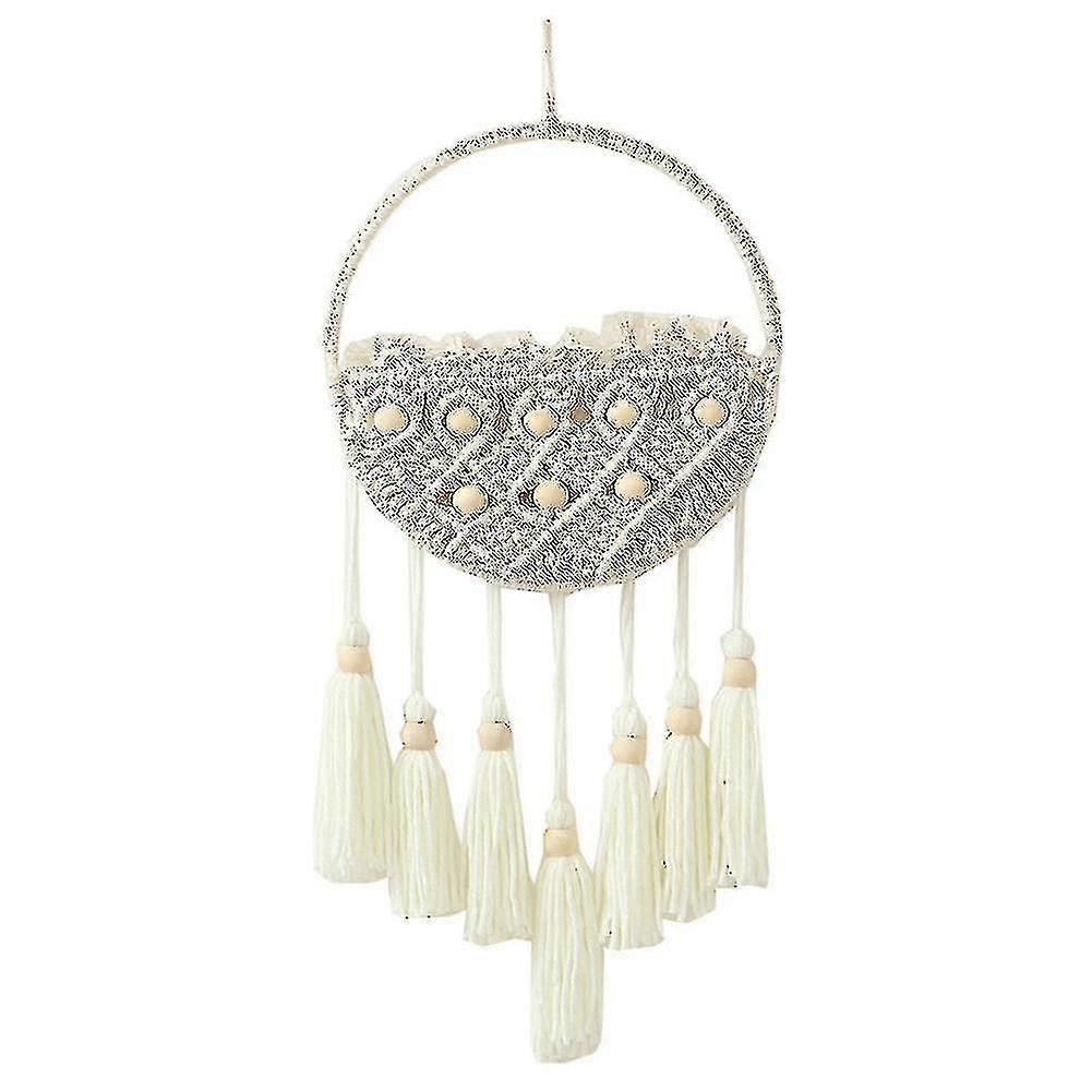 Cotton Macrame Basket Hanging,tapestry Circle Net Bag,wall Plant