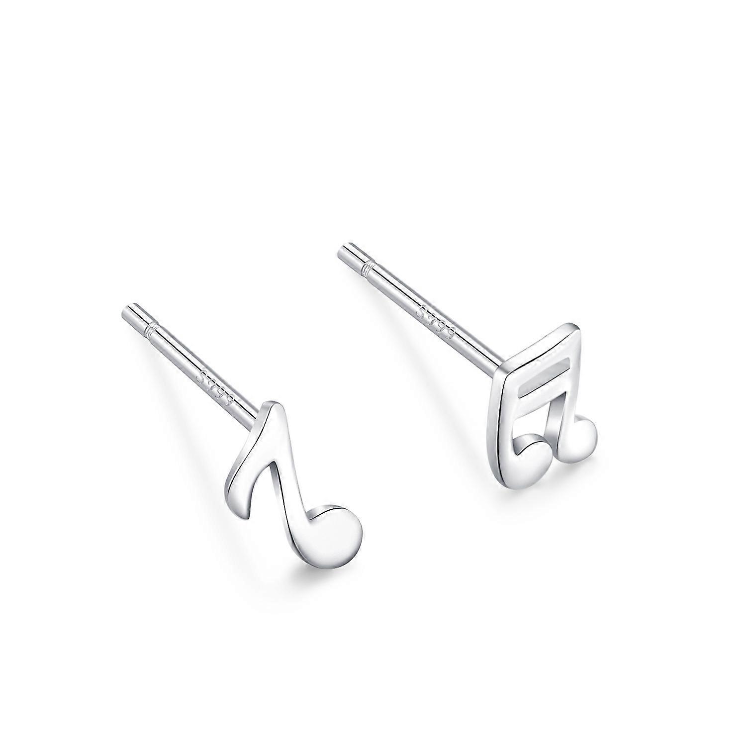 Simple silver earrings (note style)