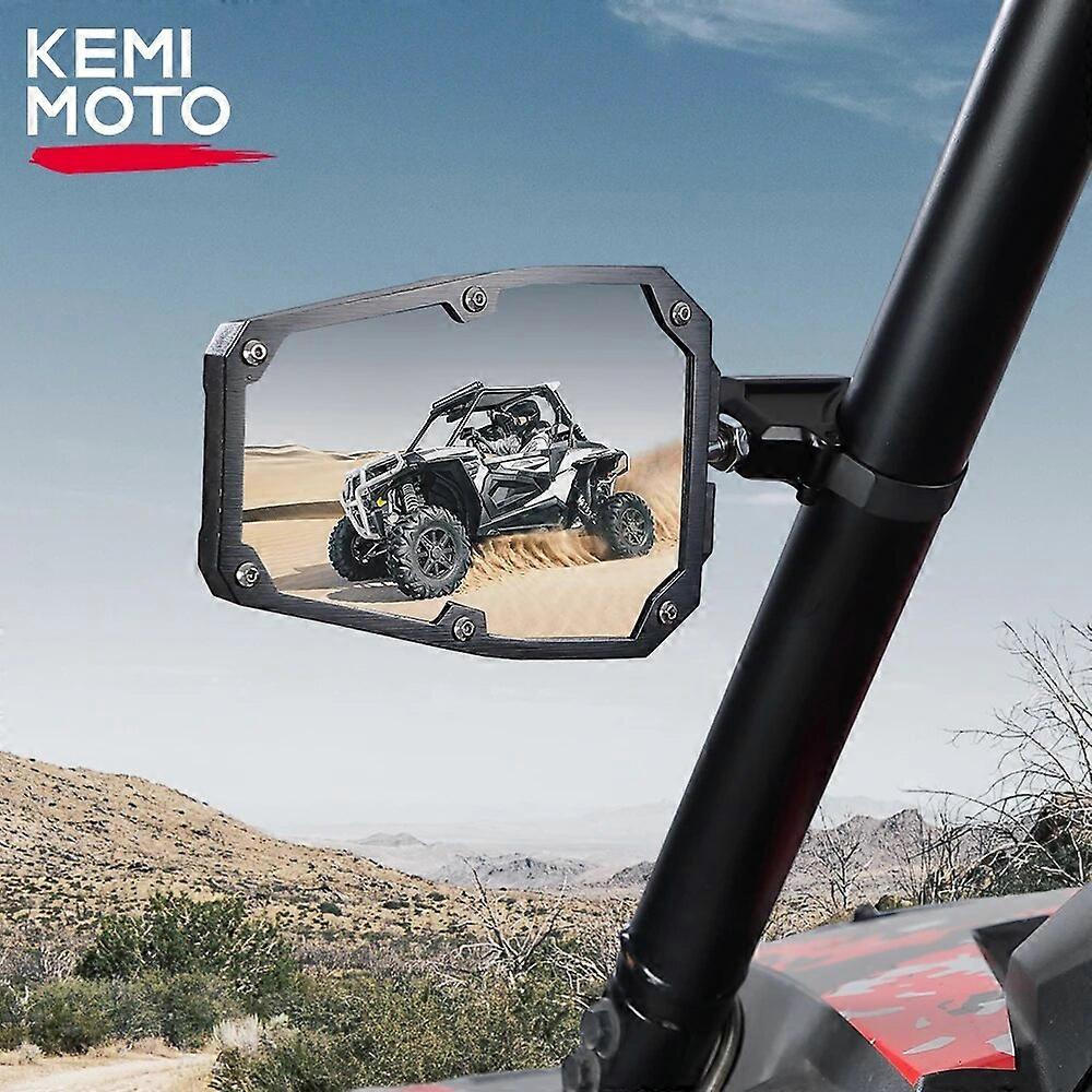 1.5-1.875" Utv Side Rearview Mirrors Compatible With Polaris Rzr 1000 For Can-am X3 For Cfmoto For John Deere