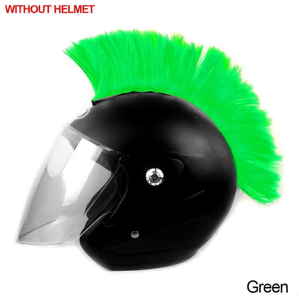 Mohawk Helmet Wig Cuttable Helmet Decorations Wigs Cockscomb Motocross Full Face Off Road Helmet Decoration Hair Sticker Paste