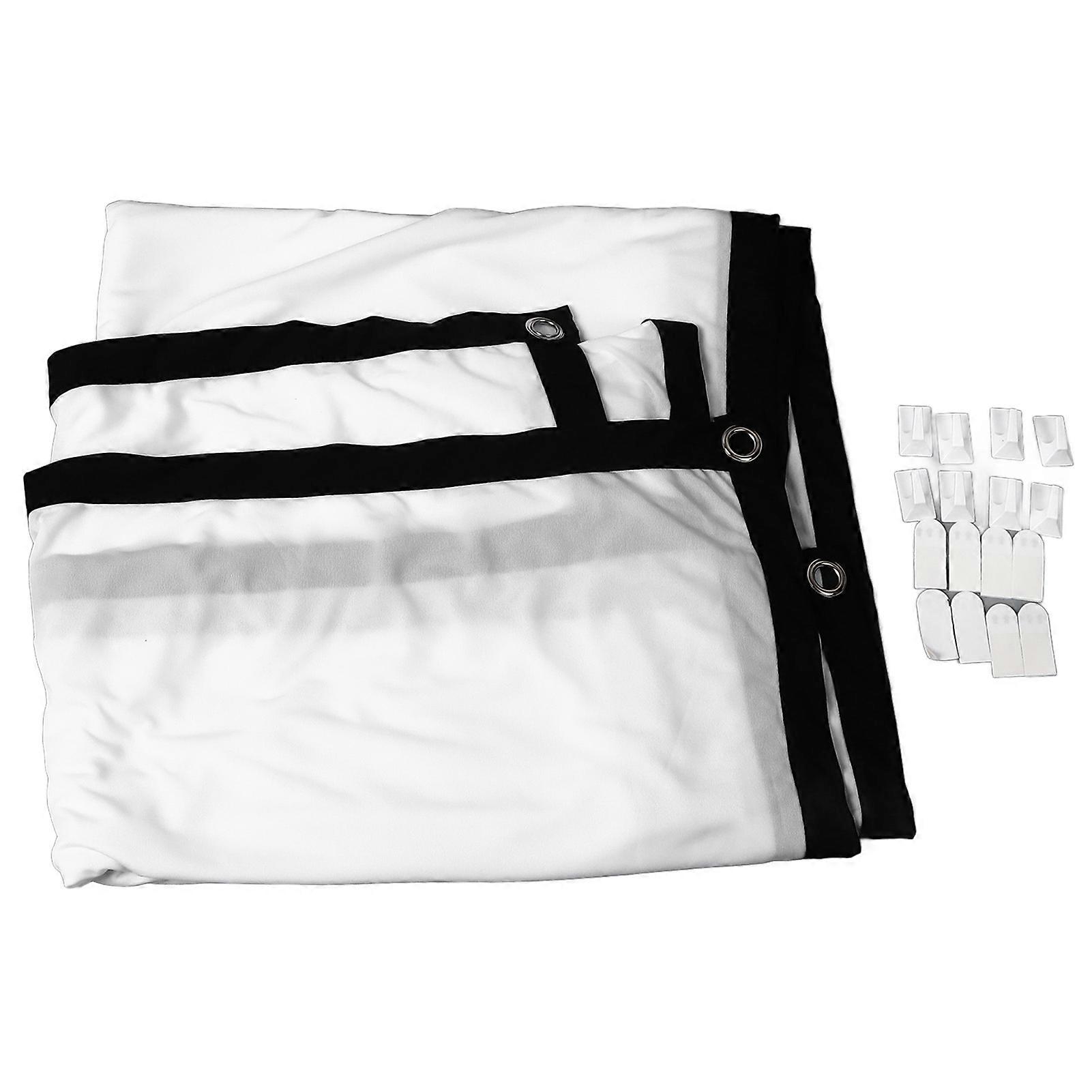 120in Projector Screen Foldable Soft Polyester Outside Projection Movies Screens For Home Camping Party