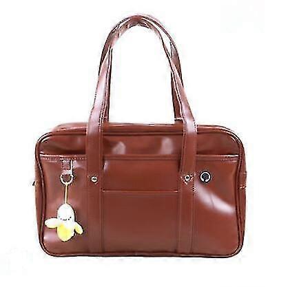 GYFDYM Giapponese Casual Jk Uniforme Universale Cosplay Borsa a tracolla Pu Borsa a tracolla Studenti Scuola Bookbag Borsa a tracolla da viaggio