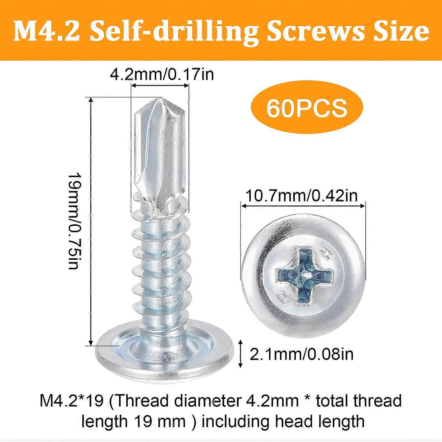 Galvanized round head cross diamond tail screw