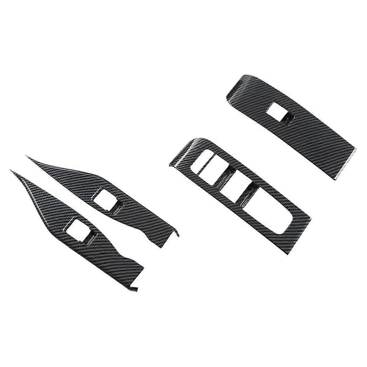 ABS Carbon Fiber Style Window Lift Switch Panel For Toyota Camry 2018-2026 - Pair
