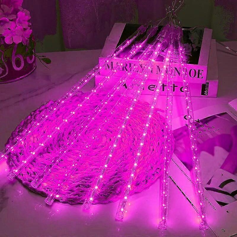 30cm Meteor Shower Led String Lights Street Garland Christmas Tree Ornaments Outdoor New Year Fairy Garden Lights