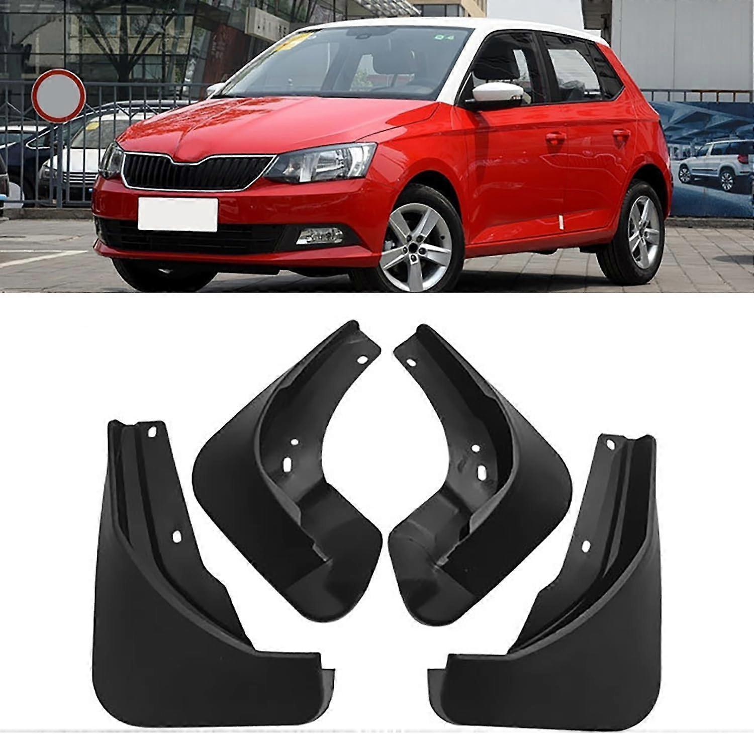 Jeu De 4 Bavettes (garde-boue) Pour Skoda Fabia 3 NJ/NJ3 (2015-2018) - Protection Anti-éclaboussures Pour Roues Avant/arrière