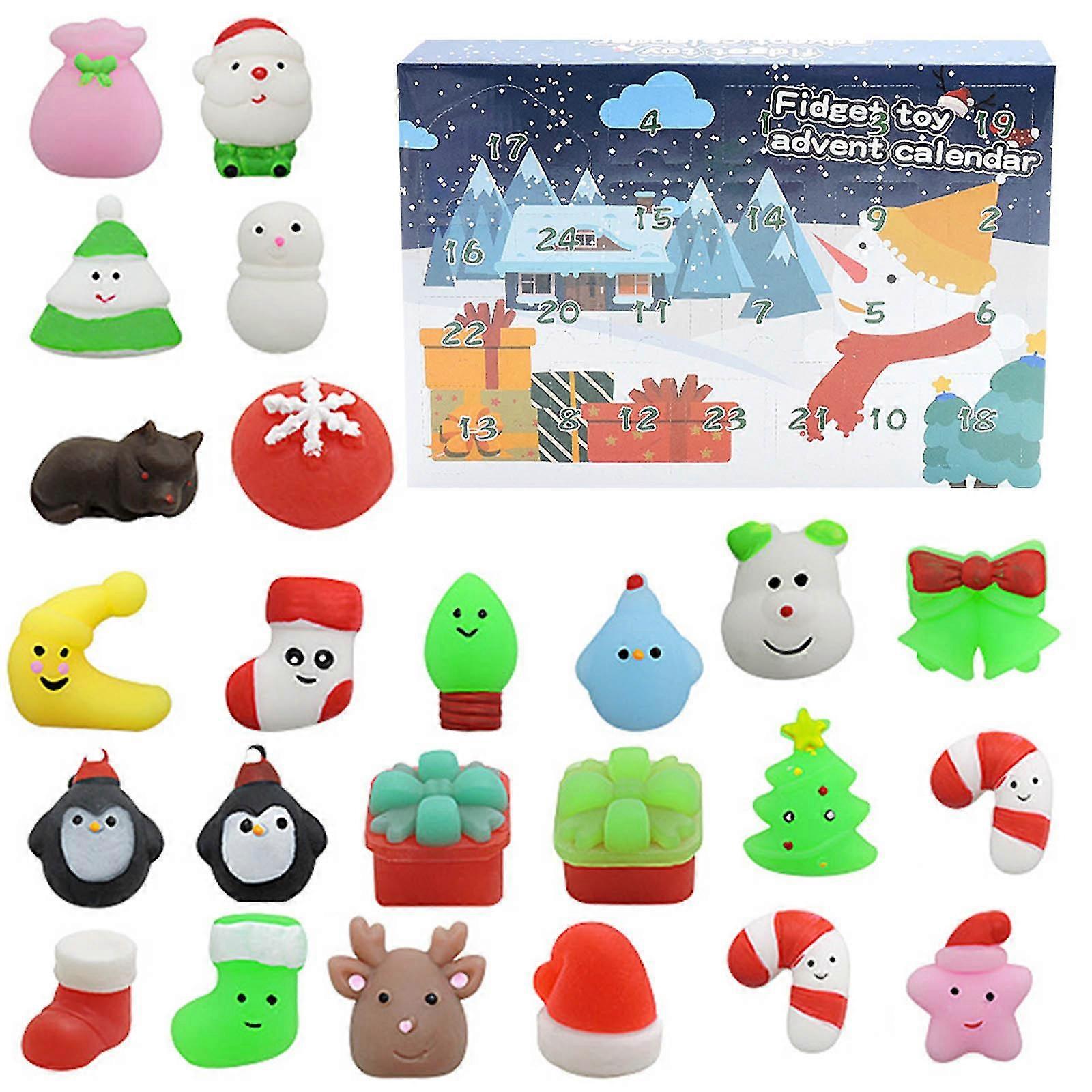 christmas calendar countdown blind box surprise demolition and decompression toy set