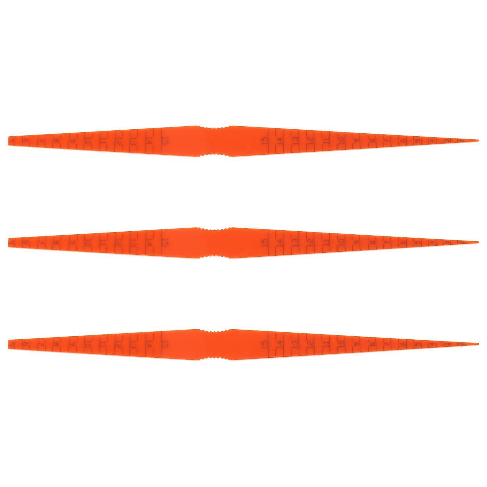 3pcs Taper Gauge Thickness Gauge Valve Thickness Measuring Tool Wedge Feeler Gauge