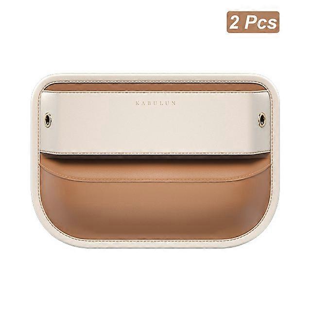 Car Front Seat Gap Filler PU Leather Portable Storage Box Universal Console Side Gap Car Interior Accessories