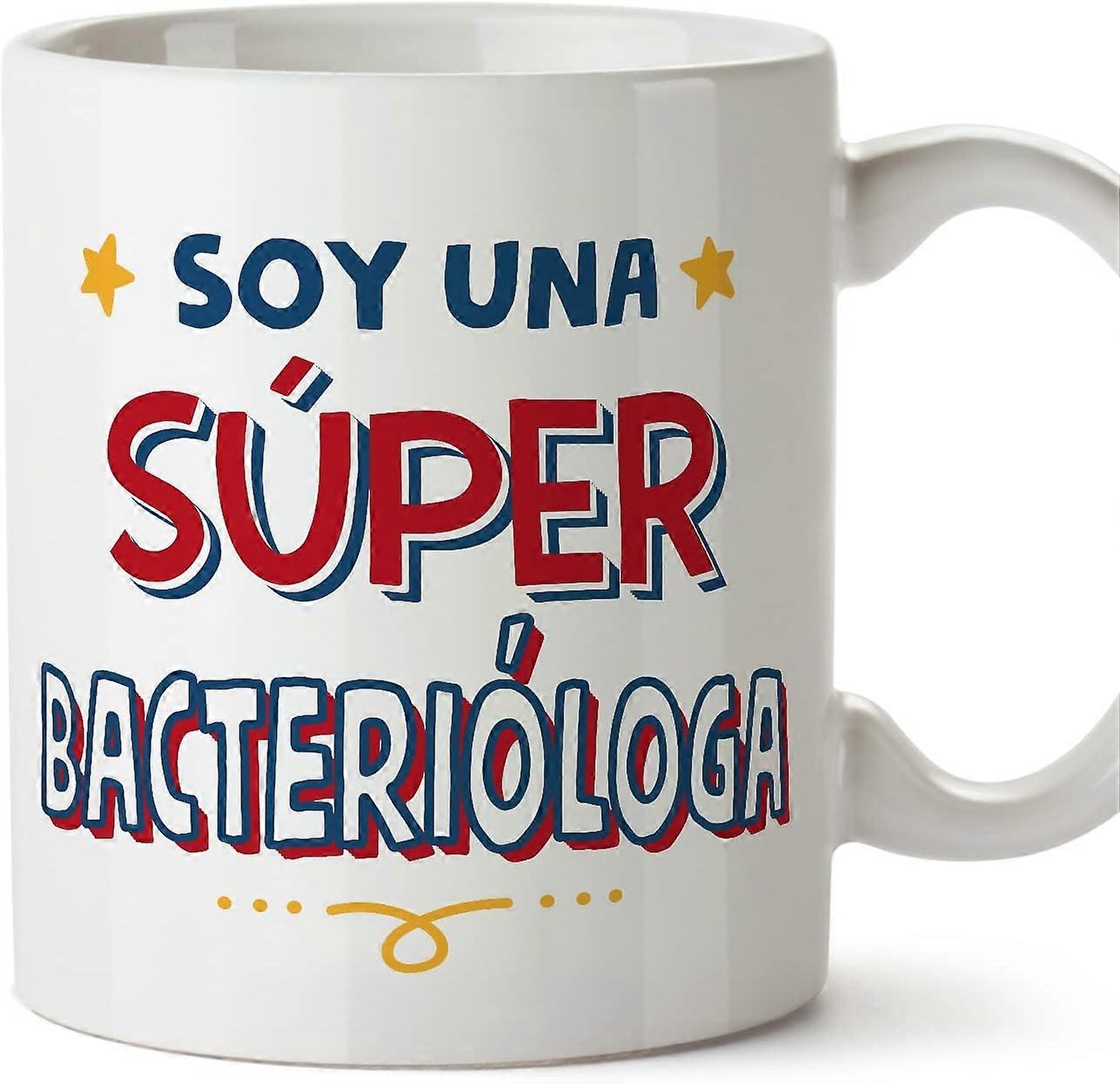 Hrníček pro ženy bakterioložky ve španělském sójovém speru Vtipný dárek pro kolegy Keramický hrníček o objemu 11oz