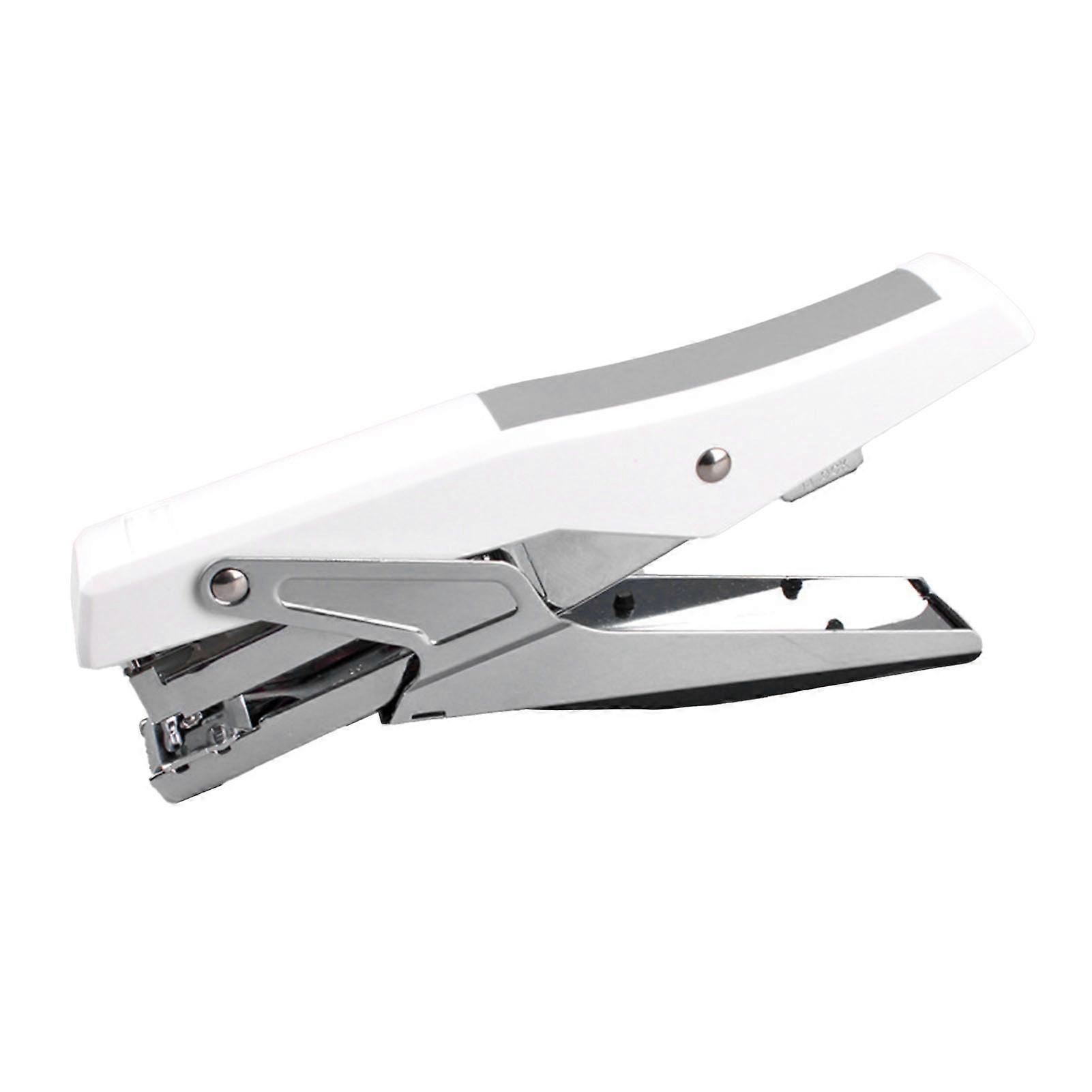 Handheld Stapler Effort Saving Portable Versatile Desktop Plier Stapler Fort Home School Office White