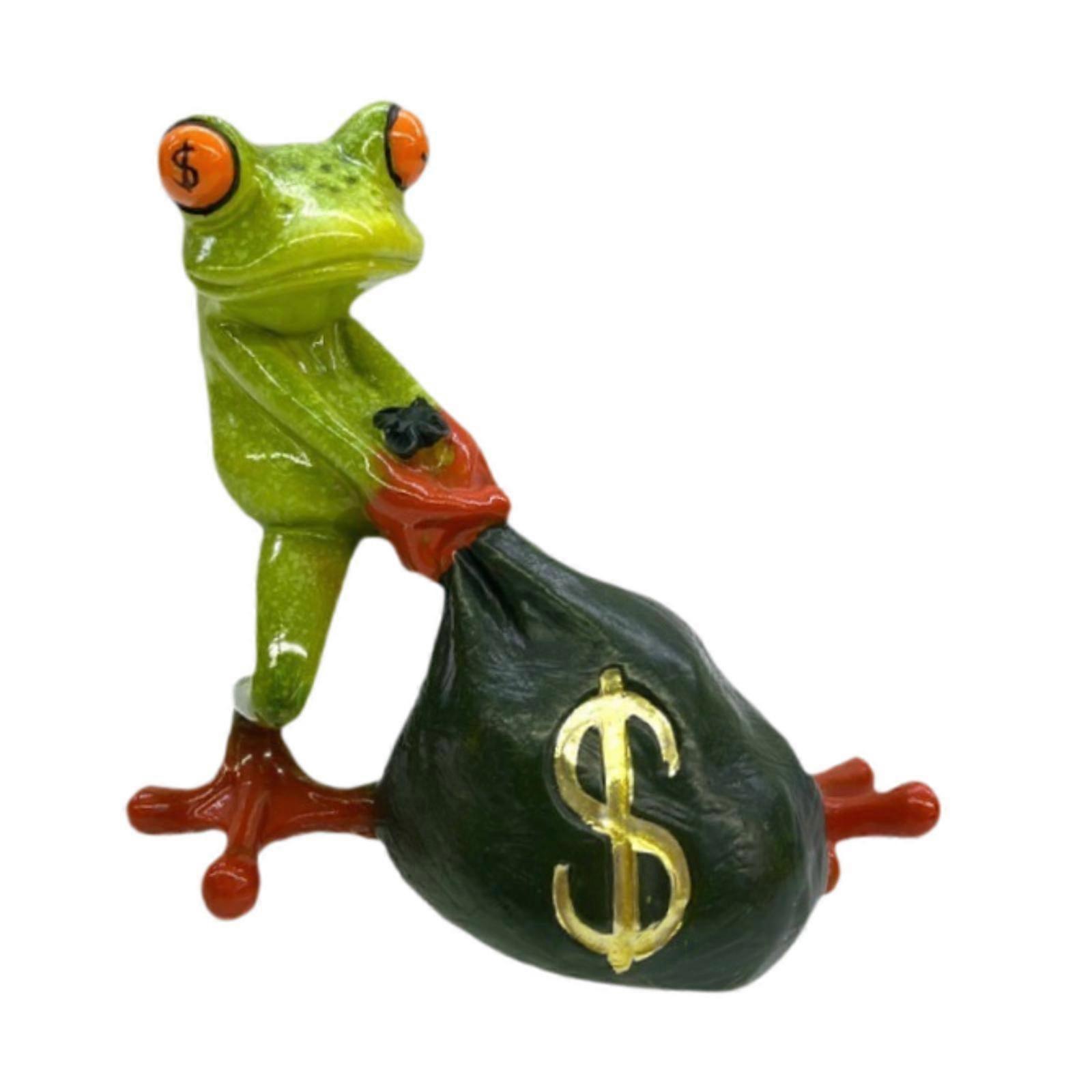 Frog Statue Desktop Ornament Frog Ornament for Patio Indoor Outdoor Tabletop