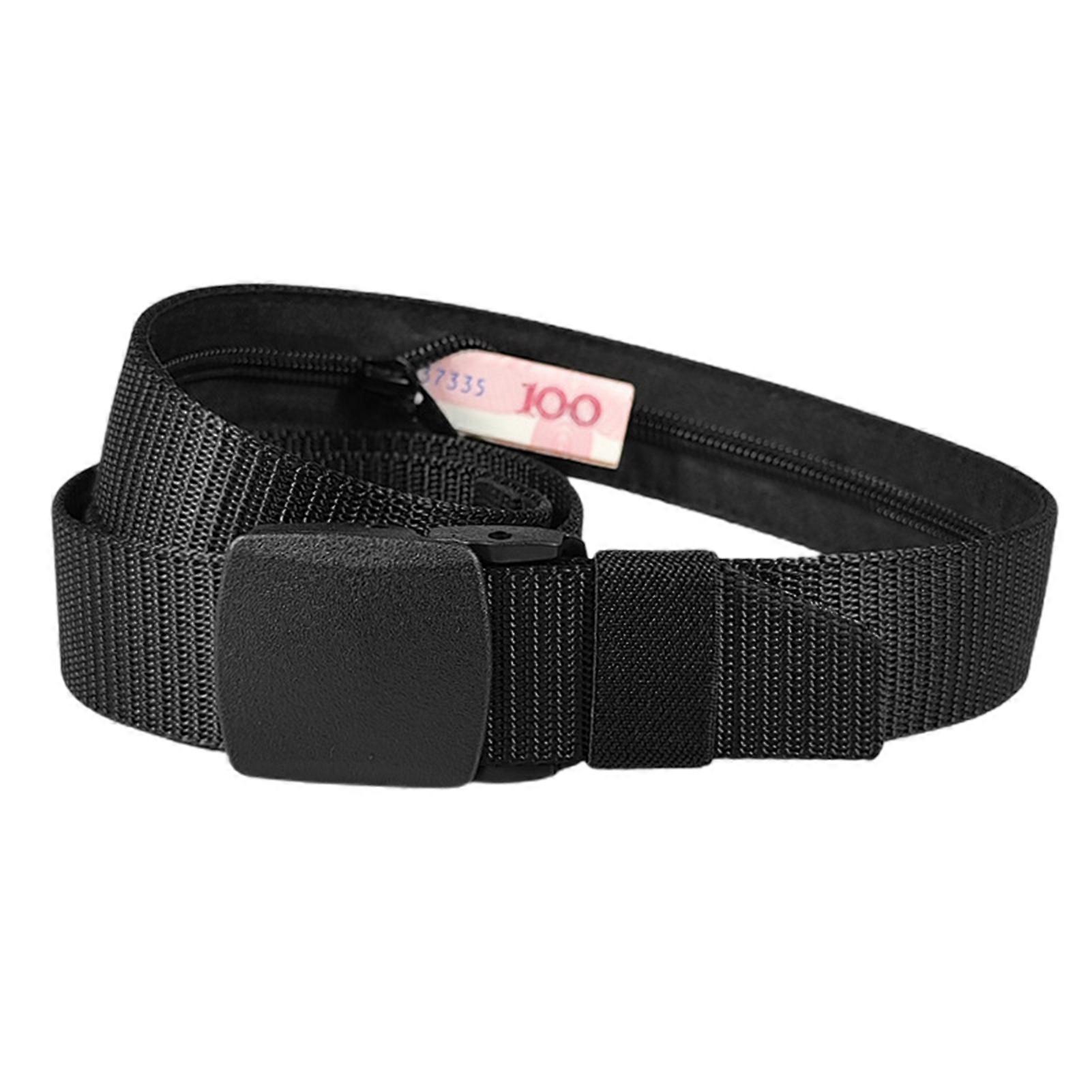 Anti Theft Belt With Hiddens Money Pouch Adjustables Design Waistbelt for Travel/Going Out