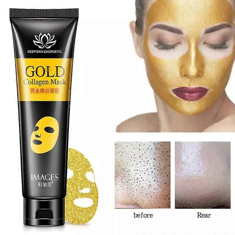 Deep Cleansing Gold Collagen Tear Off Face Mask Blackhead Removal Whitening Lifting Firming Skin