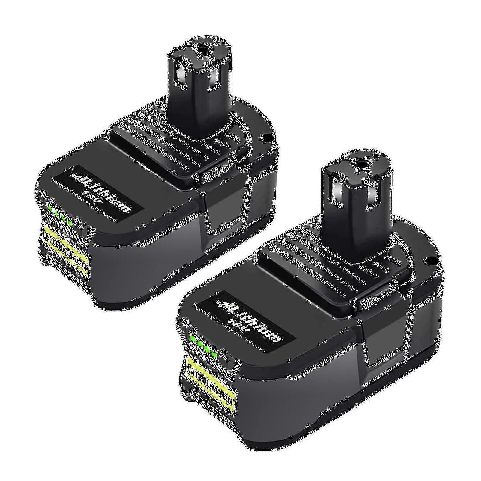 Battery case only2 Pcs 5-cell Nested 18v Battery Replacement Parts Compatible With Ryobi 18v One+ P108 Rb18l50 Rb18l40 Rb18l25 Rb18l15 Rb18l13 P108 P1