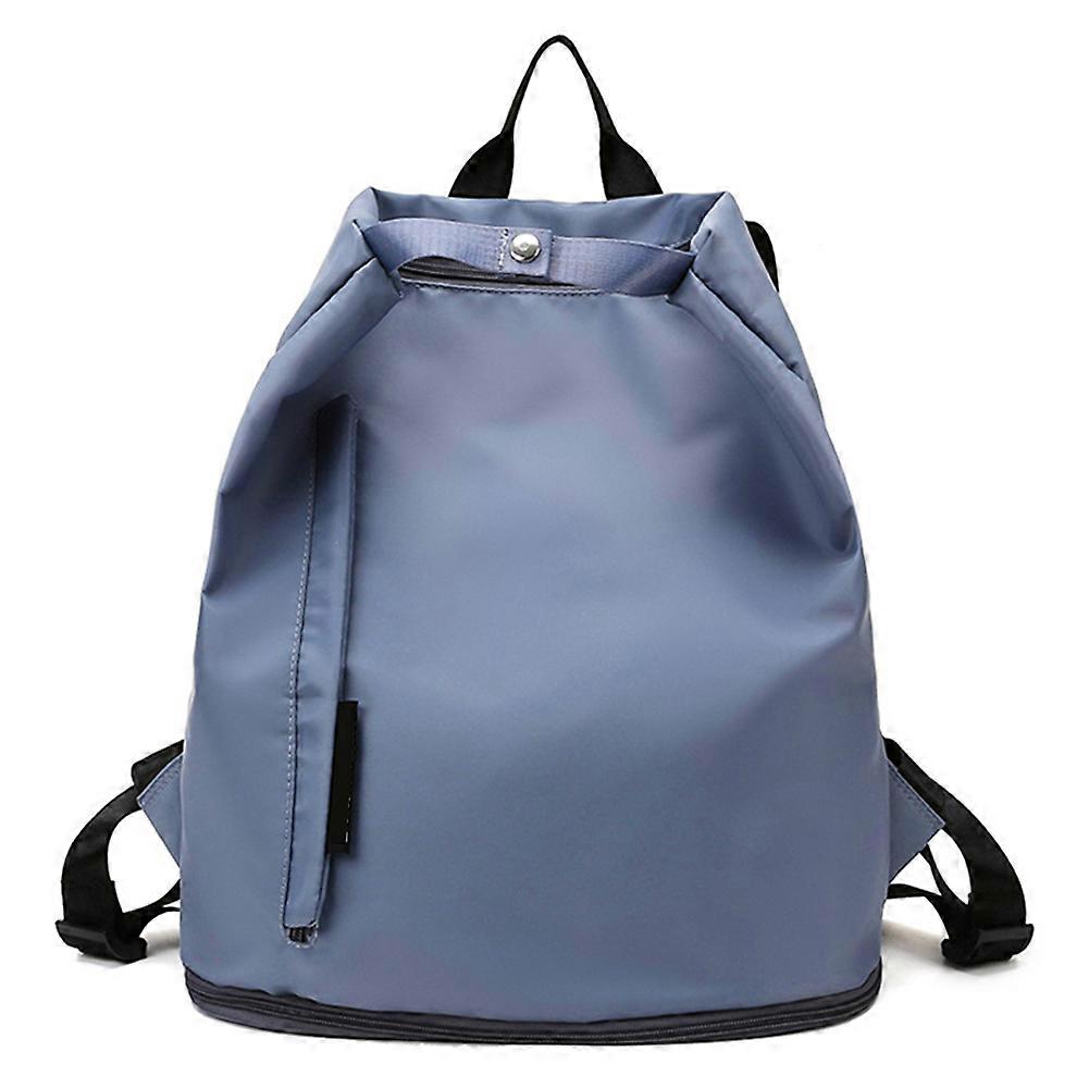 Pure-Color Wet and Dry Separation Fitness Bag Large Capacity Short Trip Sports Bag for Camp Business Trip