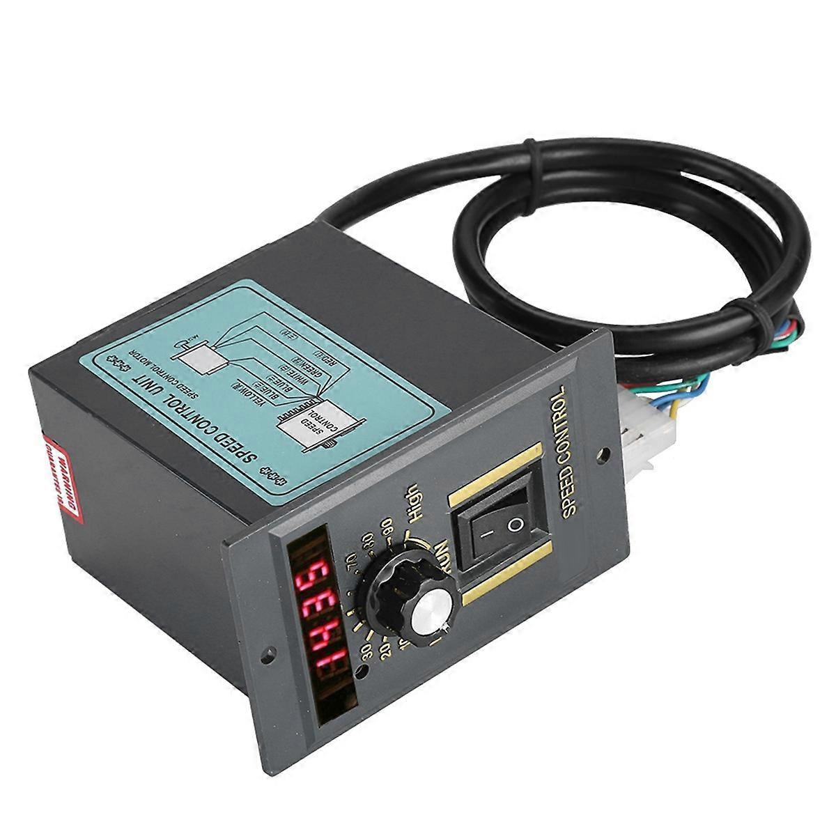 AC 220V 50Hz 15-400W Motor Speed Controller Digital Adjustable Stepless Motor Speed Controller 0-14