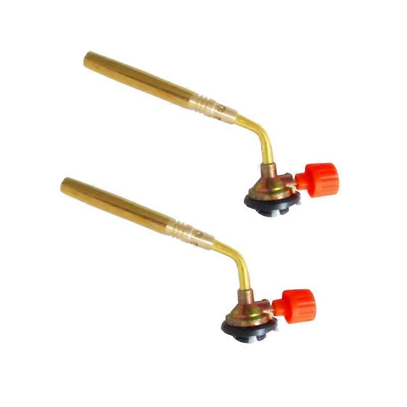 2 قطعة البوتان الموقد لحام الغاز لهب بندقية بالنحاس قاذف اللهب في الهواء الطلق التخييم شواء المحمولة لحام بندقية الحرارة