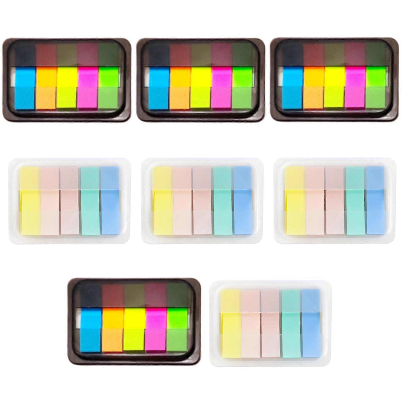 800pcs With Base Box Index Tabs Waterproof Sticky Flags Strips Page Markers