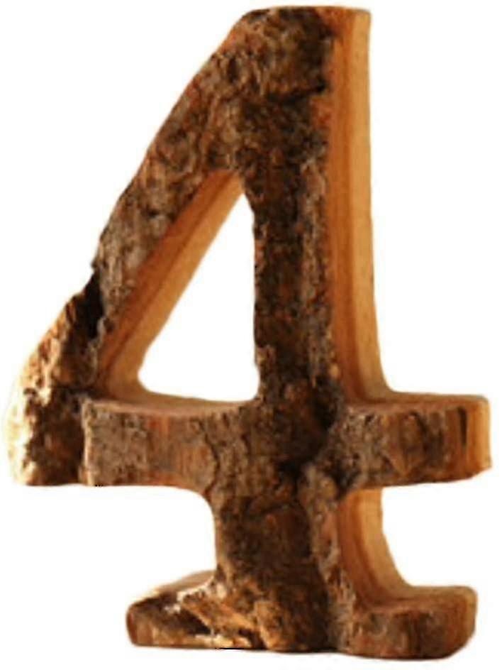 Decorative Letters, Numbers, Wood, Vintage Style, To Hang / Stick Etc. 9