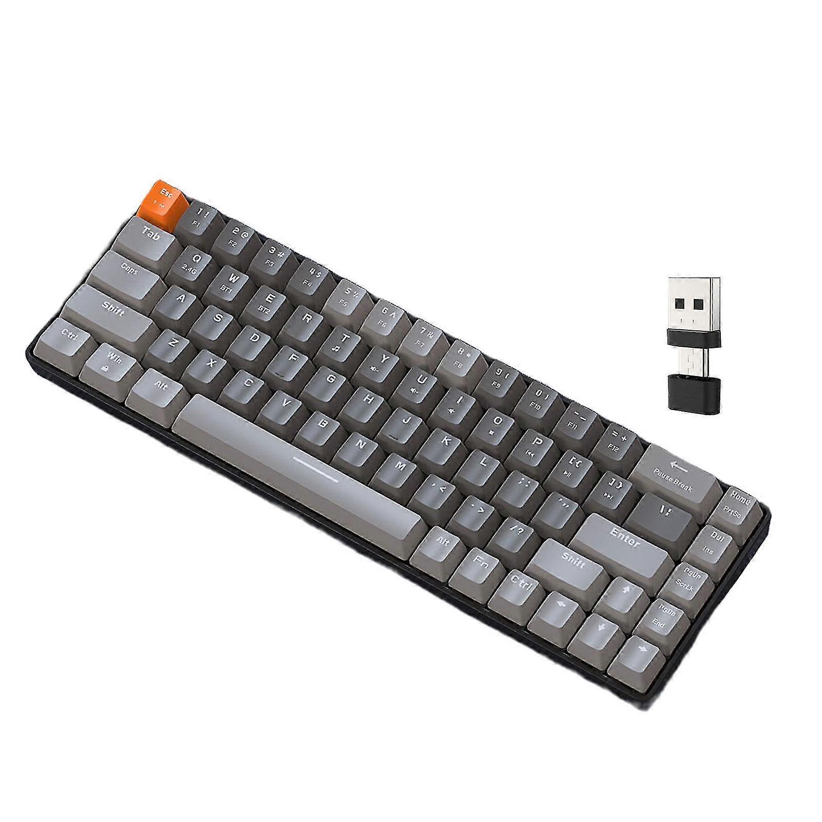 Mechanical Keyboard 2 Connection Methods Pbt Key Caps Keypad For Laptop Style E