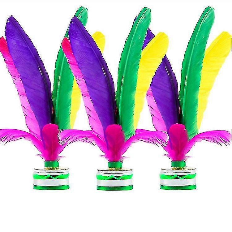 3 Pcs Shuttlecocks Chinois Jianzi Kicking Featherball