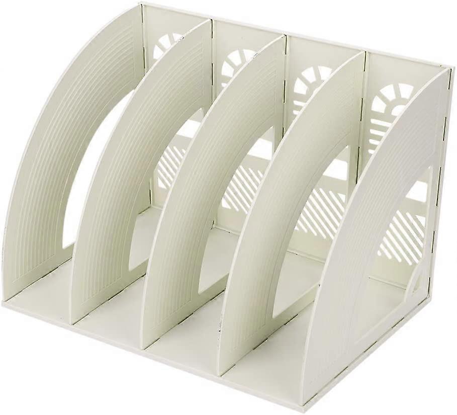Office Storage Desktop Plastic 4 Compartment  for A4 Paper File