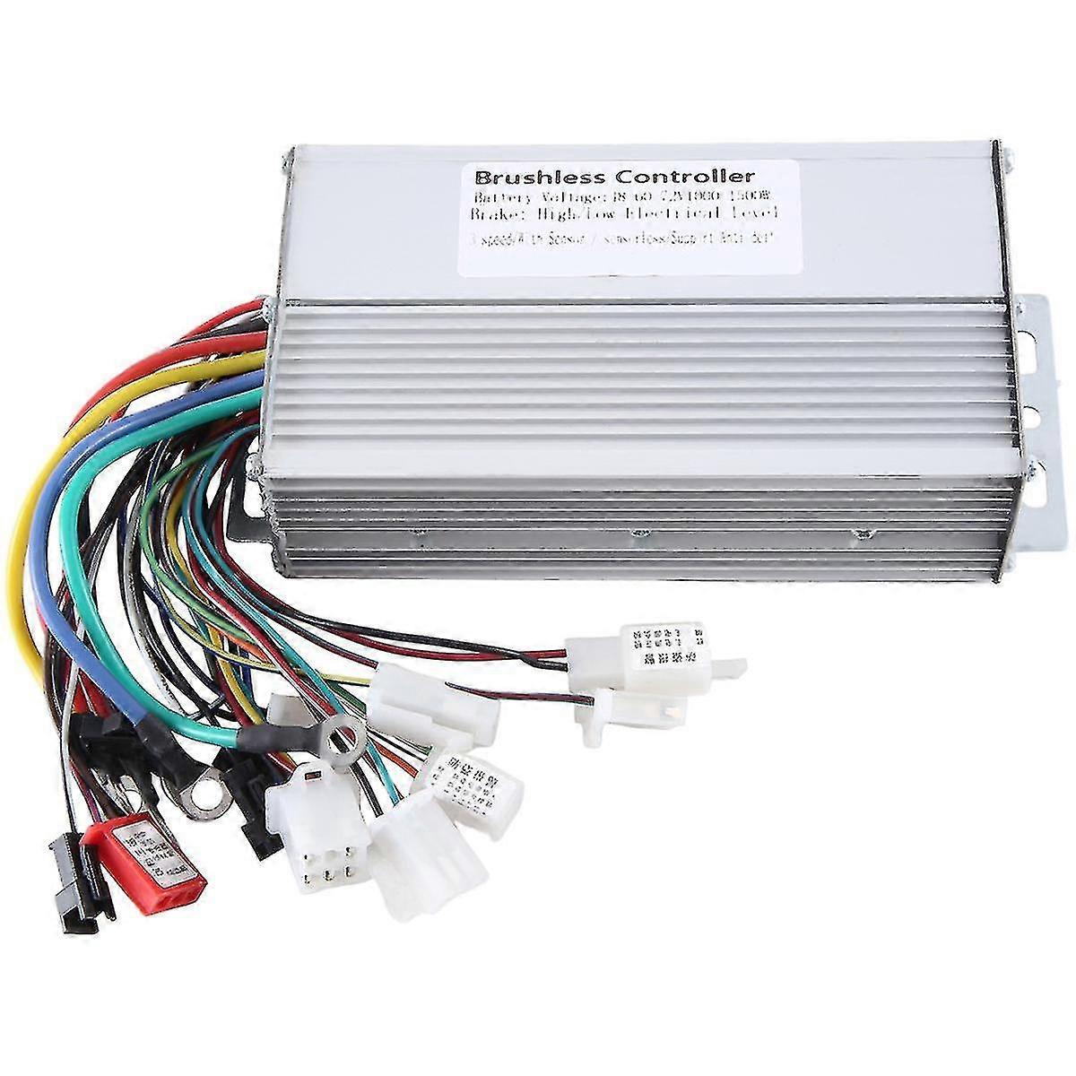 Ηλεκτρικός ελεγκτής 48V 60V 64V 72V 1000W 1500W, 12 σωλήνων, διπλής λειτουργίας, ηλεκτρικό ποδήλατο, χωρίς ψήκτρες, κινητήρας ταχύτητας