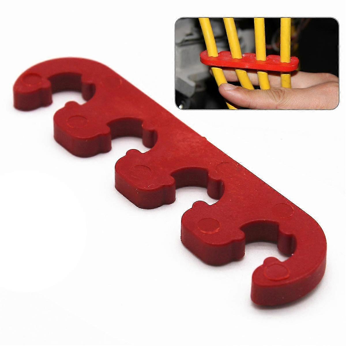 thumbnail image 2 of Clean Up Your Engine Bay: Universal Chrome Spark Plug Wire Separators (Fit 7mm To 9mm Wires) 2 of 4