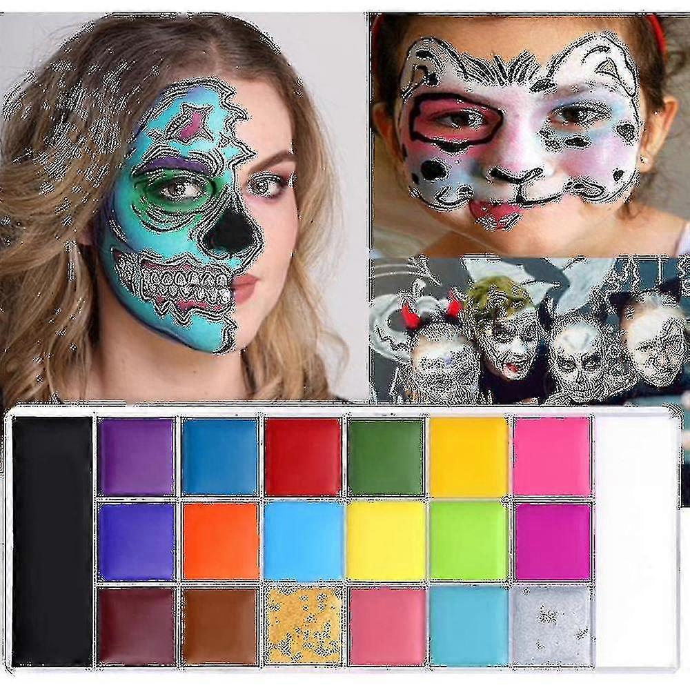 Conjunto de tinta corporal de 20 cores de Natal