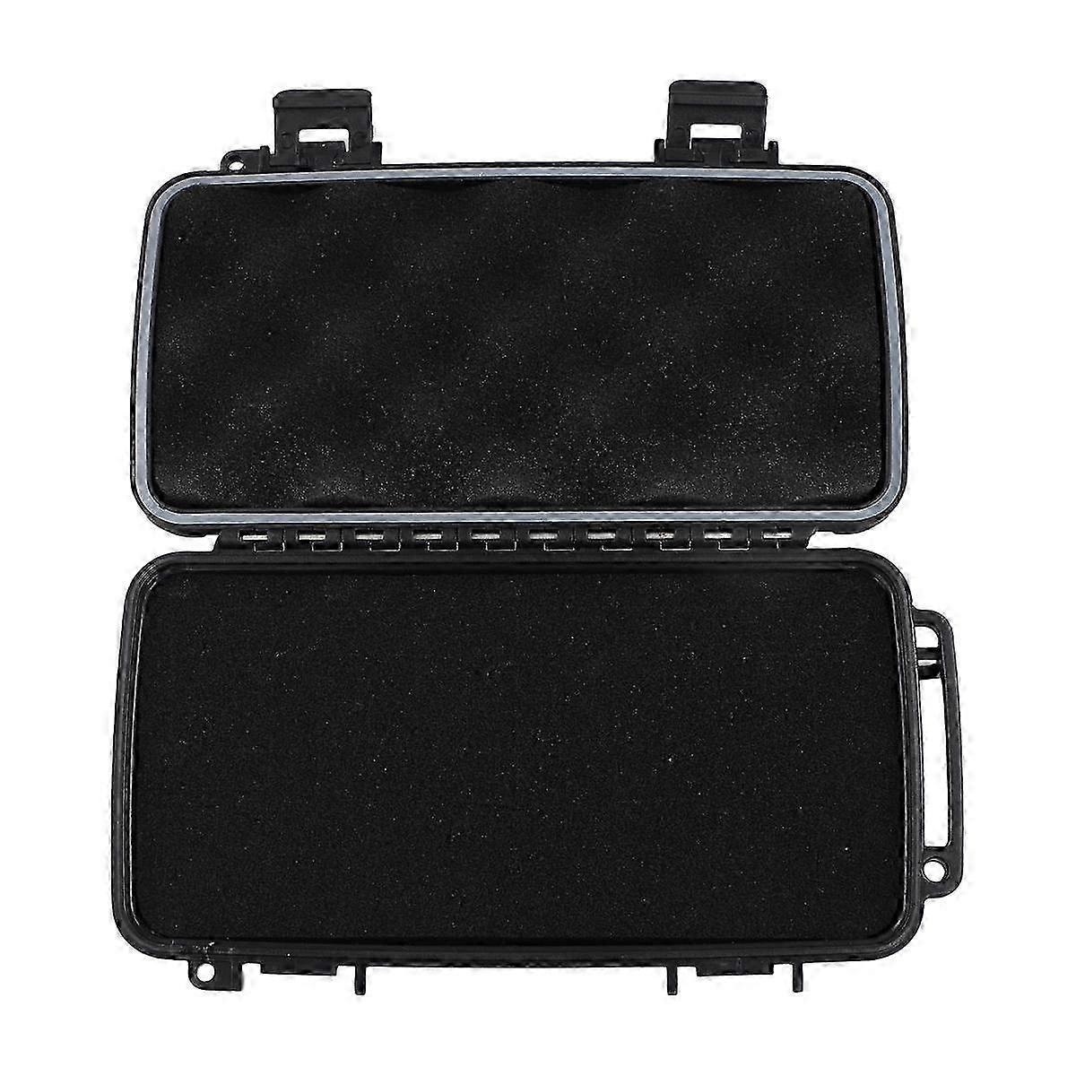 Black Hard Shell Abs Carrying Toolbox Shockproof Portable Toolbox Secure Tools Instrument Tool Storage Case