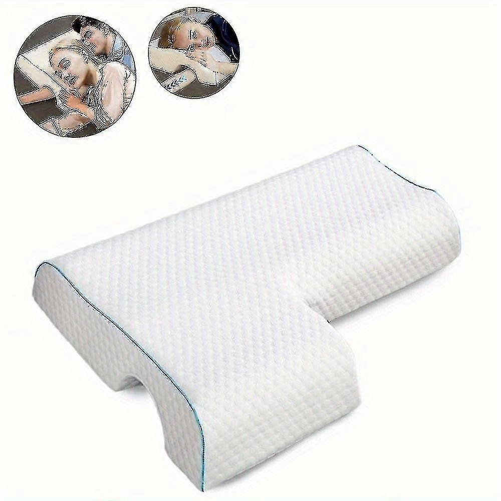 1pc Arched Cuddle Pillow With Slow Rebound Memory Foam For Couples - Anti-pressure Hand Pillow For