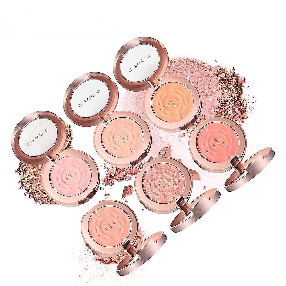 Muzxr- Blushes Bronzers Face Blusher Powder Palette Makeup Cheek Blush Natural Minerals Pressed Powder Palette With Brush Face Cosmetic Kit Hzp