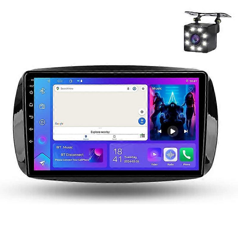 Car Radio Android For Benz Smart Fortwo 3 C453 A453 2014-2020 Auto Player Stereo GPS