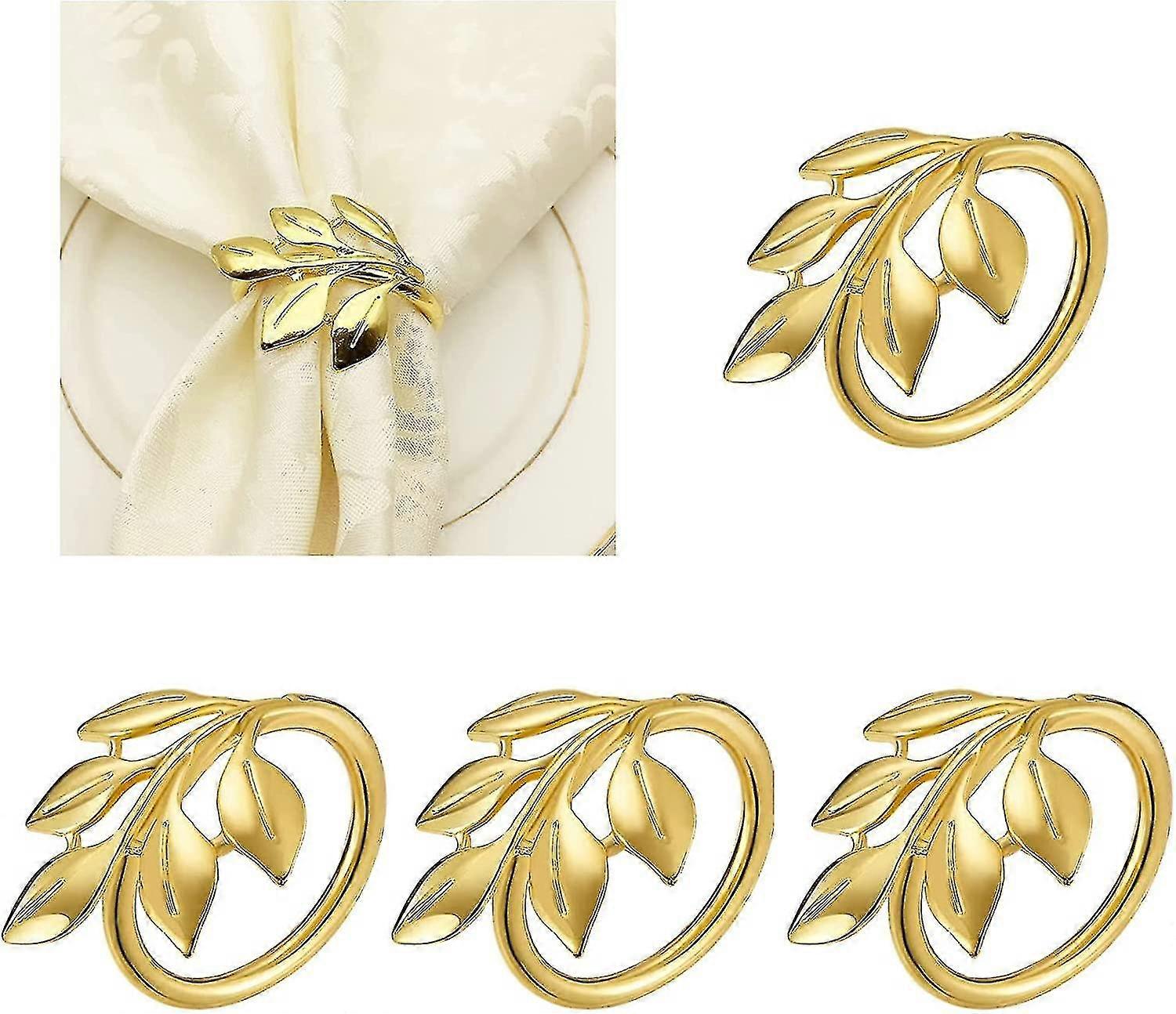 Napkin Rings Set Of 4 - Napkins H Rings Ideal Table Rat For Wedding Banquet Dinner R Favor