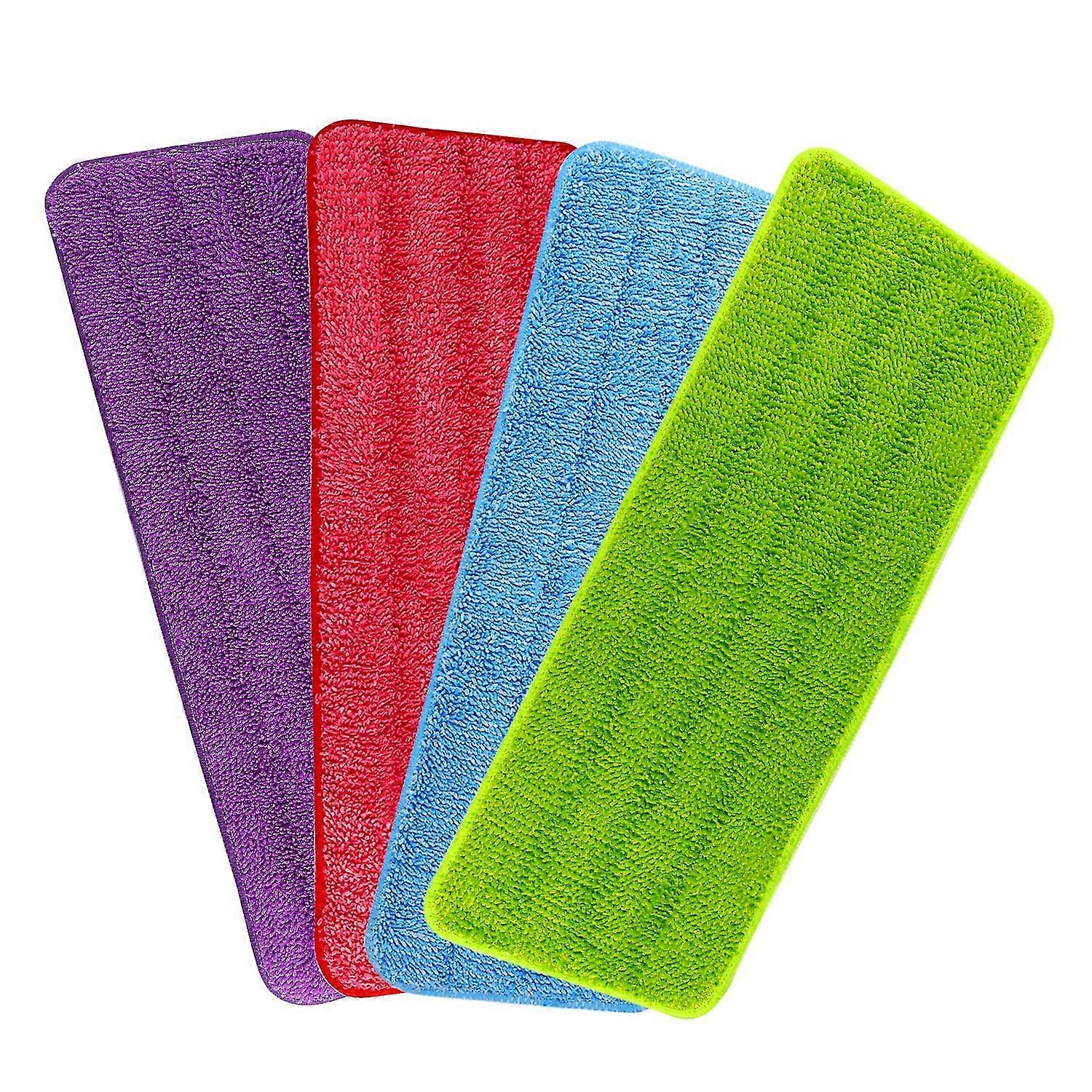 4 Pack Spray Mop Pads Microfiber Mops Refill Pad  Mop Head Replacement Pad-WG