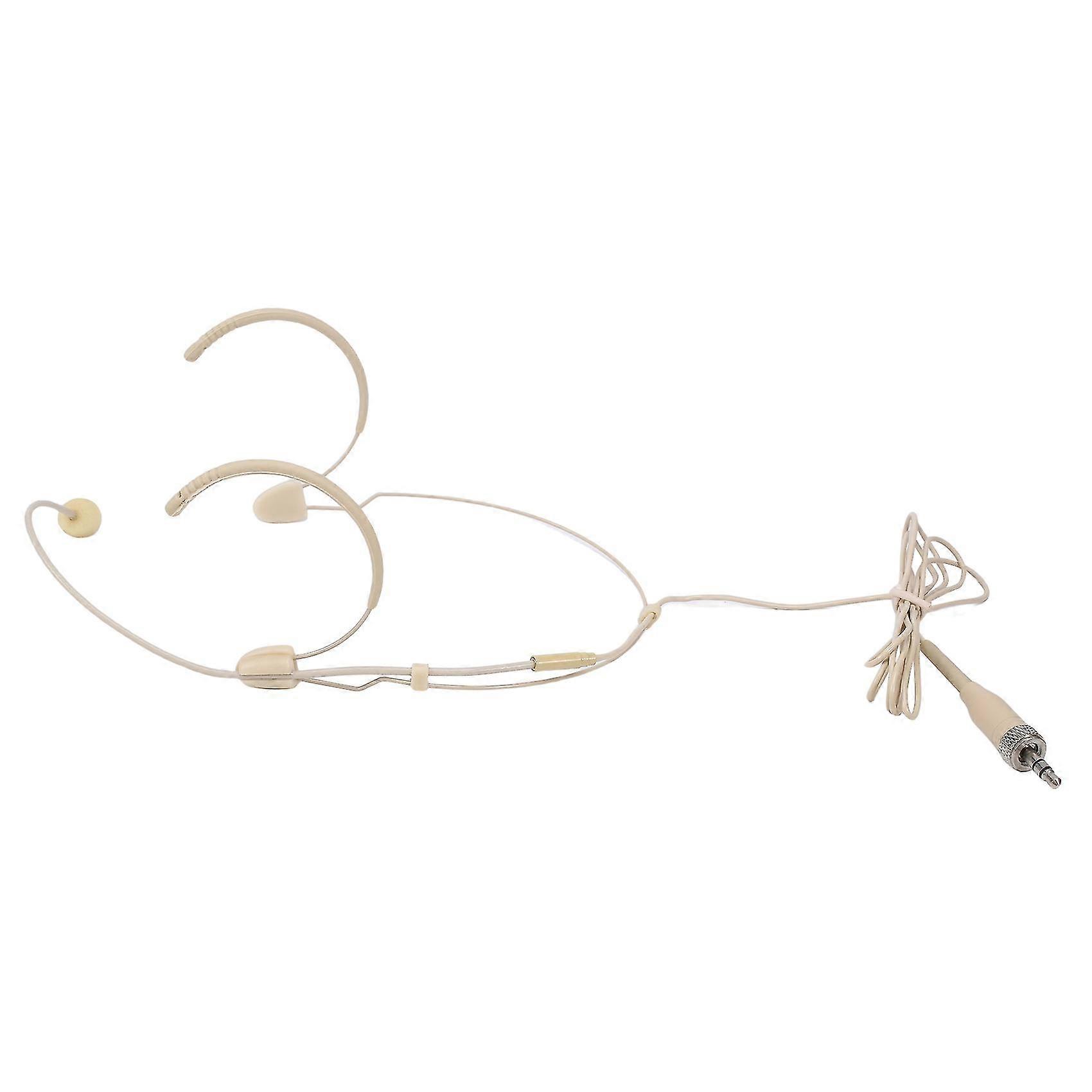 Double Ear Hanging Omnidirectional Headset Microphone Condenser Headworn Headset Microphone 3.5mm L