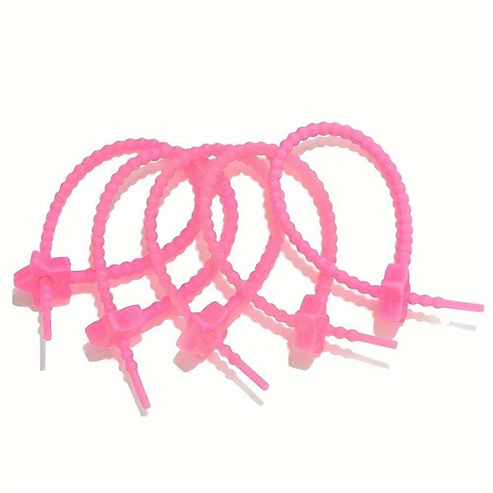 1 Set 8.27inch Length Star Shape Silicone Reusable Zip Ties, Cable Ties Straps, Cord Keeper, Cord Wraps For Charging Cords, Silicone Organizer, Electr