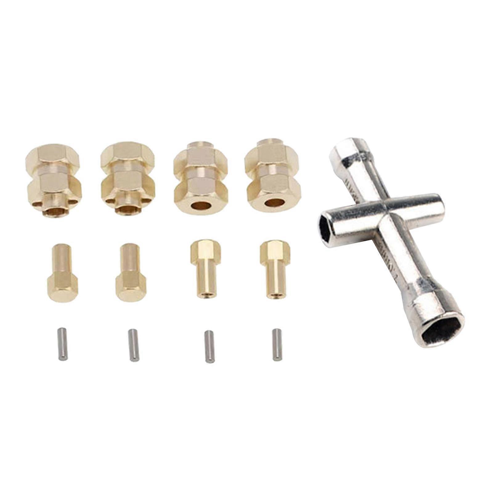 4x 7mm Wheel Hex Hub Adapter Hex Hub Adapter Mount for Axial SCX24 AXI00002