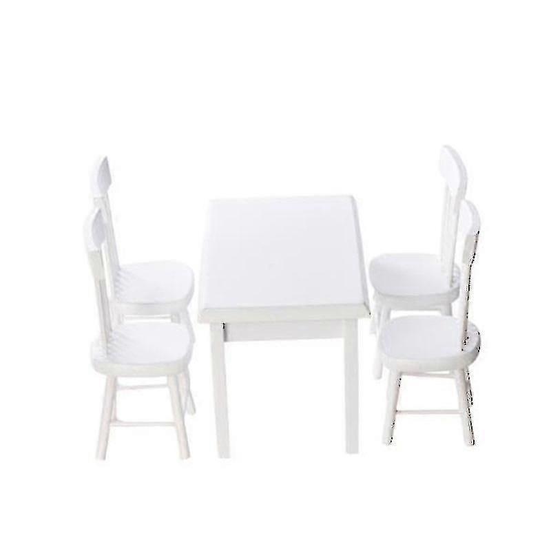 Wooden Dining Table And Chair Model Set []