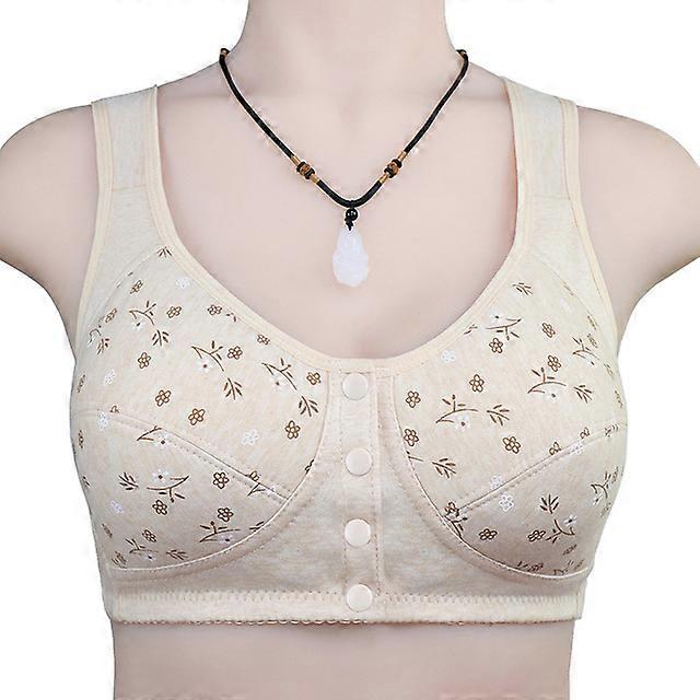 Push Up Full Bra Plus Size Mulheres Algodão Underwear Fechamento Frontal Sutiã Sem Fio Bralette Respirável Soft Sport Sem Costura