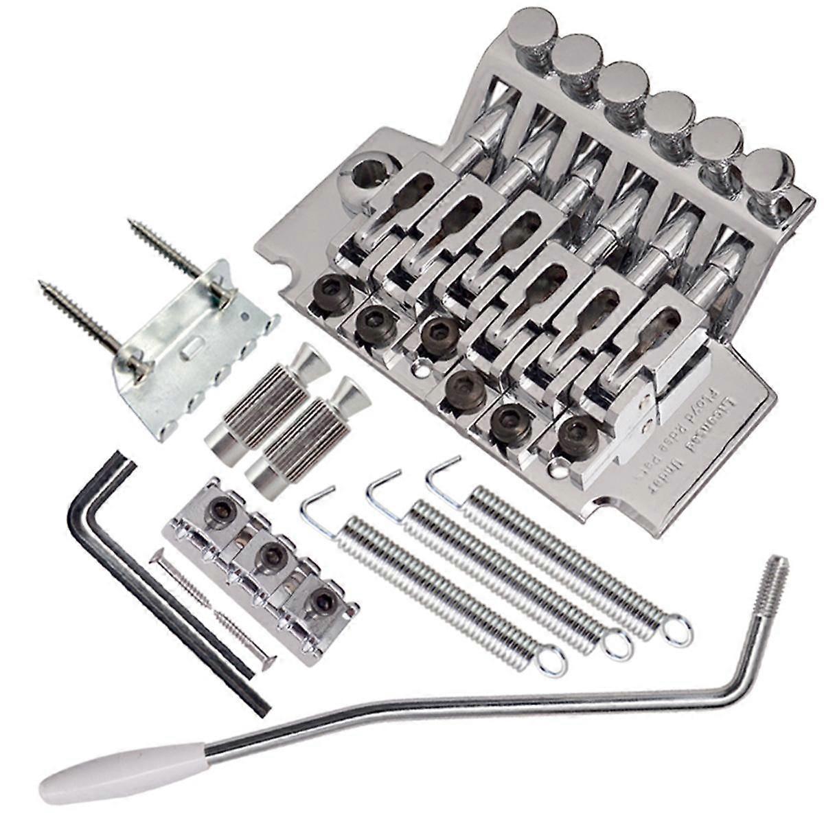 Chrome Electric Guitar Tremolo Bridge Double Locking Systyem/78MM Between the 2 Studs Centers/Strin