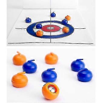 Tabletop Curling Game With 8 Pucks Stones For Kids And Adults Family Game Curling Board Game Gift-ZZY