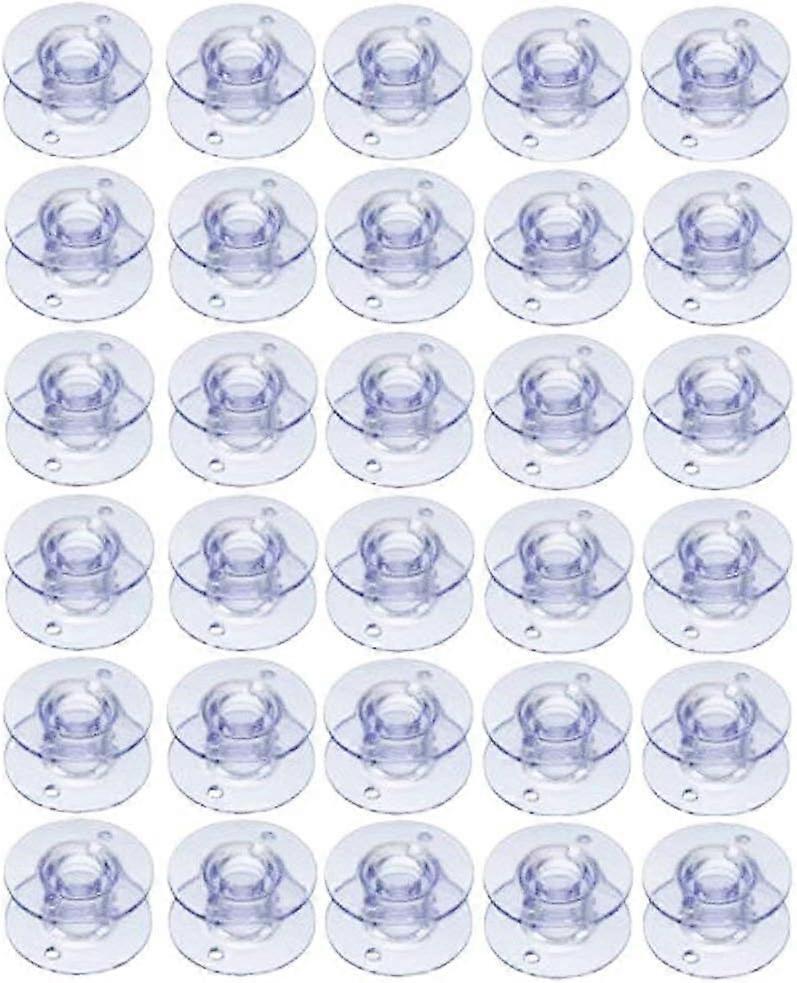 30Pack Plastic Sewing Machine Bobbins for Brother