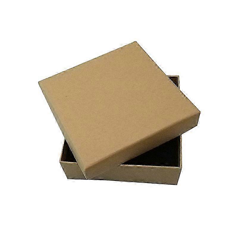 16 stuks kraftkarton sieradendoos, 9 * 9 * 3cm