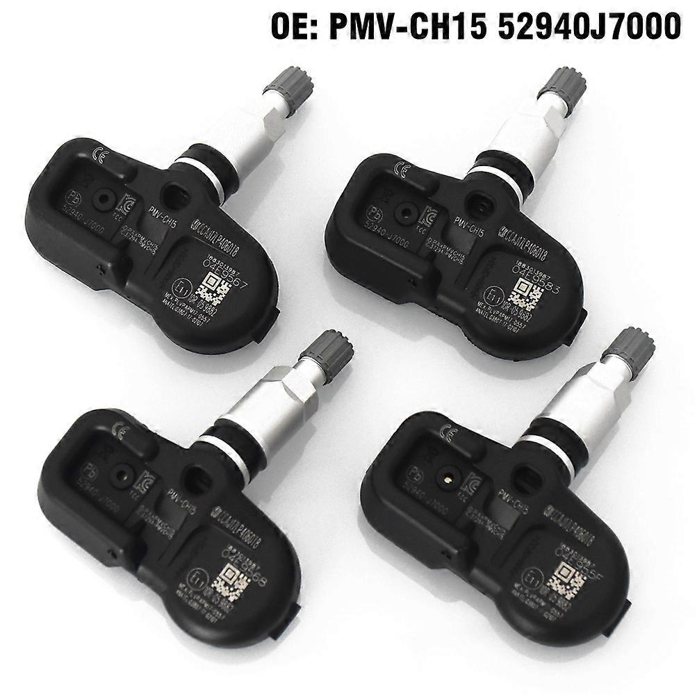 4PCS Bil Däcktrycksmätare Sensor TPMS 433MHZ 52940J7000 för Kia Ceed CD 2018 2019 2023 Bil styling